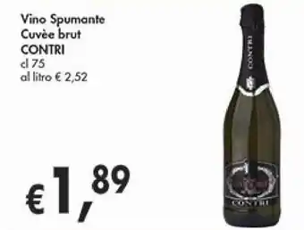 D'Italy Vino Spumante Cuvée brut CONTRI cl 75 offerta