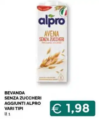 BEVANDA SENZA ZUCCHERI AGGIUNTI ALPRO VARI TIPI It 1