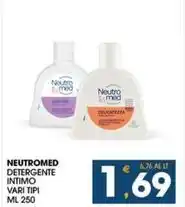 SeBón Supermercati NEUTROMED DETERGENTE INTIMO VARI TIPI ML 250 offerta