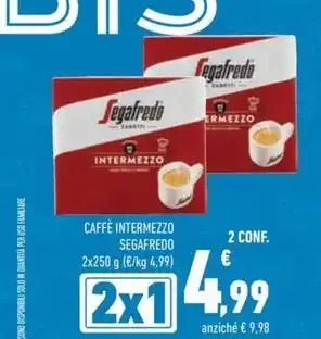 Conad CAFFÈ INTERMEZZO SEGAFREDO 2x250 g offerta