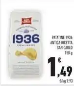 Conad PATATINE 1936 ANTICA RICETTA SAN CARLO offerta