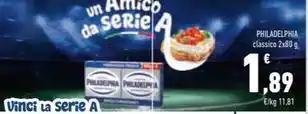Conad PHILADELPHIA classico 2x80 g offerta