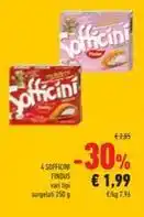 Conad 4 SOFFICINI FINDUS vari tipi surgelati 250 g offerta