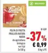 Conad POLPA DI FRUTTA FRULLATA NATURA NUOVA offerta