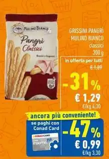 Conad GRISSINI PANGRÌ MULINO BIANCO offerta