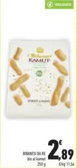 Conad BIBANESI DA RE bio al kamut offerta