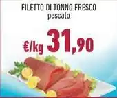 Conad FILETTO DI TONNO FRESCO pescato offerta