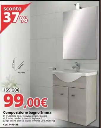Brico Io Composizione bagno Emma offerta