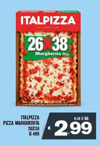 ITALPIZZA PIZZA MARGHERITA 26X38 G 485