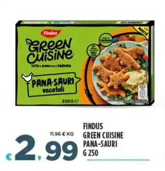 Deco Superfreddo FINDUS GREEN CUISINE PANA-SAURI G 250 offerta
