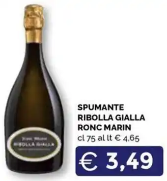 SPUMANTE RIBOLLA GIALLA RONC MARIN cl 75