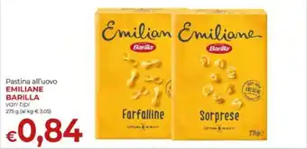 Supermercati Nonna Isa Pastina all'uovo EMILIANE BARILLA vari tipi 275 g offerta