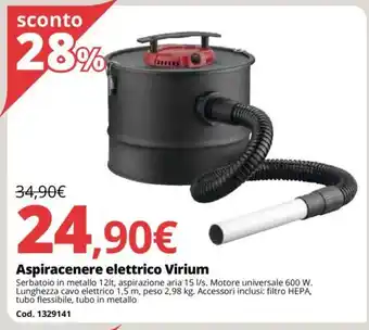 Brico Io Aspiracenere elettrico Virium offerta