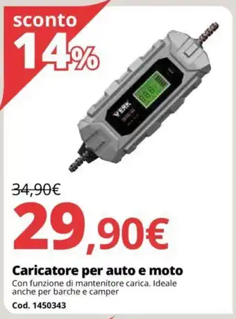 Brico Io Caricatore per auto e moto offerta