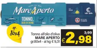Ard Discount Tonno all'olio d'oliva MARE APERTO gr.80x4 offerta