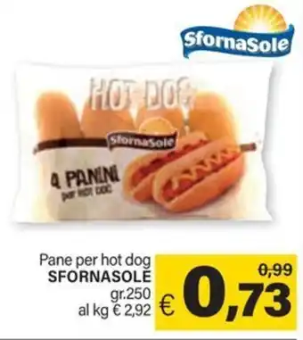 Ard Discount Pane per hot dog SFORNASOLE gr.250 offerta