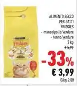 Conad ALIMENTO SECCO PER GATTI FRISKIES offerta