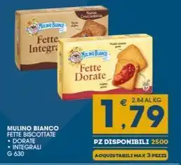 SeBón Supermercati MULINO BIANCO FETTE BISCOTTATE offerta