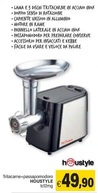 Ard Discount Tritacarne+passapomodoro HOUSTYLE tc12mg offerta