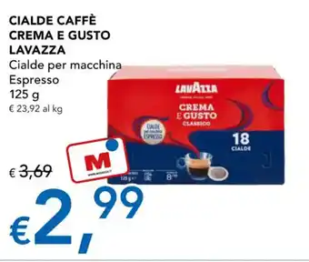 Migross Superstore CIALDE CAFFÈ CREMA E GUSTO LAVAZZA Cialde per macchina Espresso 125 g offerta