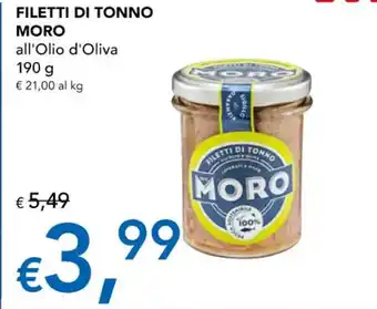 Migross Superstore FILETTI DI TONNO MORO all'Olio d'Oliva 190 g offerta