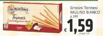 Paghi Poco Grissini Torinesi MULINO BIANCO g 280 offerta