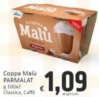 Paghi Poco Coppa Malù PARMALAT g 100x2 Classica, Caffè offerta