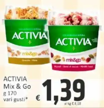 Paghi Poco ACTIVIA Mix & Go g 170 vari gusti offerta