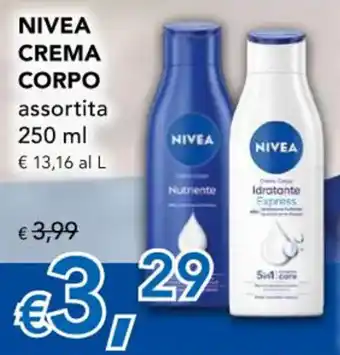 Migross Superstore NIVEA CREMA CORPO assortita 250 ml offerta
