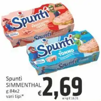 Paghi Poco Spunti SIMMENTHAL g 84 x 2 vari tipi offerta