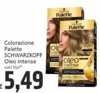 Paghi Poco Colorazione Palette SCHWARZKOPF Oleo Intense vari tipi offerta