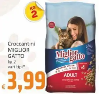 Paghi Poco Croccantini MIGLIOR GATTO kg 2 vari tipi offerta