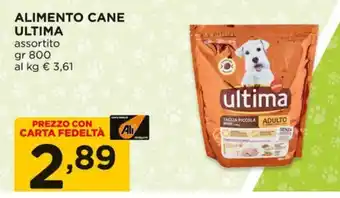 ALIMENTO CANE ULTIMA assortito gr 800