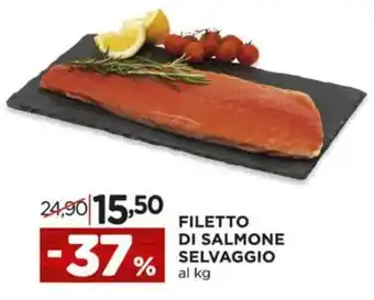 Alì Supermercati FILETTO DI SALMONE SELVAGGIO al kg offerta