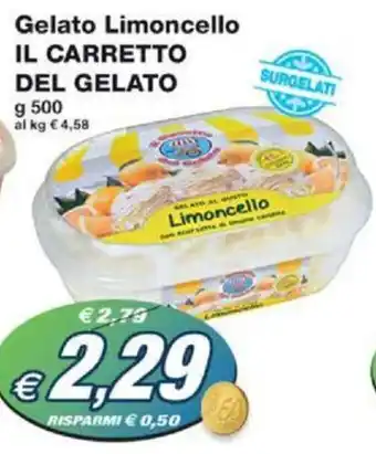 Prix Quality Gelato Limoncello IL CARRETTO DEL GELATO g 500 offerta
