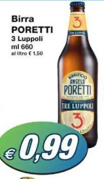 Prix Quality Birra PORETTI 3 Luppoli ml 660 offerta