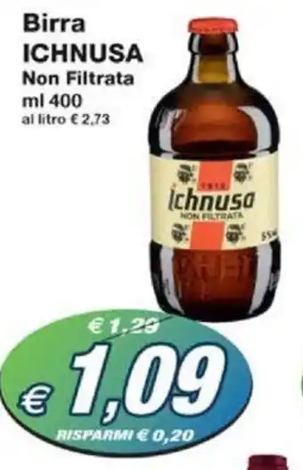 Birra ICHNUSA Non Filtrata ml 400