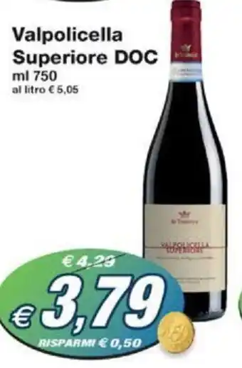 Prix Quality Valpolicella Superiore DOC ml 750 offerta