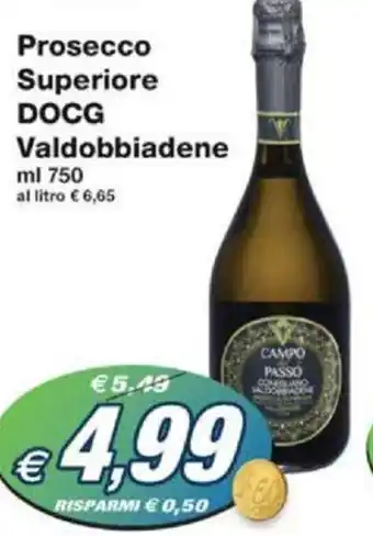 Prix Quality Prosecco Superiore DOCG Valdobbiadene ml 750 offerta