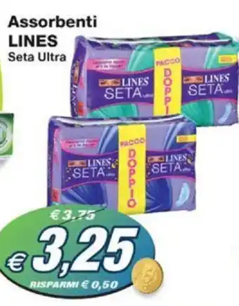 Prix Quality Assorbenti LINES Seta Ultra offerta