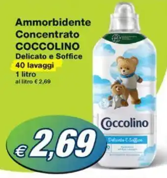 Prix Quality Ammorbidente Concentrato COCCOLINO Delicato e Soffice 40 lavaggi 1 litro offerta