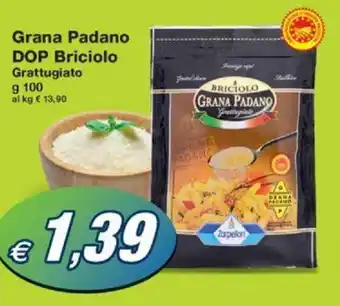 Prix Quality Grana Padano DOP Briciolo Grattugiato g 100 offerta