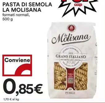 Coop PASTA DI SEMOLA LA MOLISANA formati normali, 500 g offerta