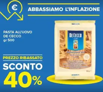 Oasi PASTA ALL'UOVO DE CECCO GR 500 offerta