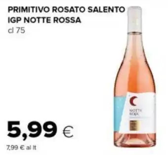 PRIMITIVO ROSATO SALENTO IGP NOTTE ROSSA CL 75
