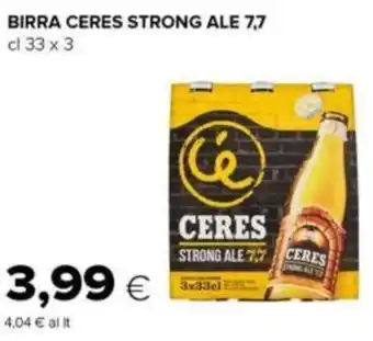 Oasi BIRRA CERES STRONG ALE 7,7 cl 33 x 3 offerta