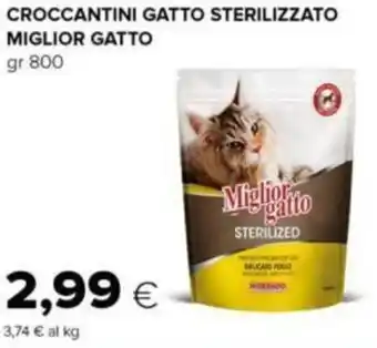 Oasi CROCCANTINI GATTO STERILIZZATO MIGLIOR GATTO gr 800 offerta