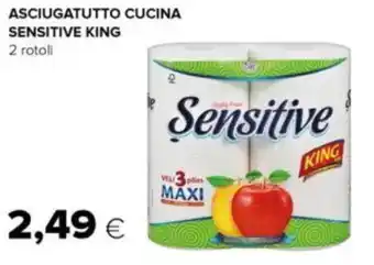 ASCIUGATUTTO CUCINA SENSITIVE KING 2 rotoli