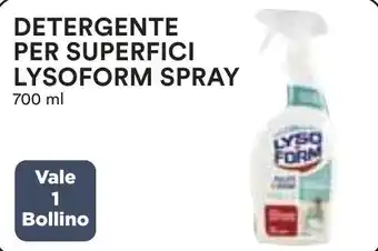 Coop DETERGENTE PER SUPERFICI LYSOFORM SPRAY 700 ml offerta