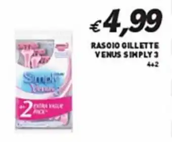 Coal RASOIO GILLETTE VENUS SIMPLY 3 offerta